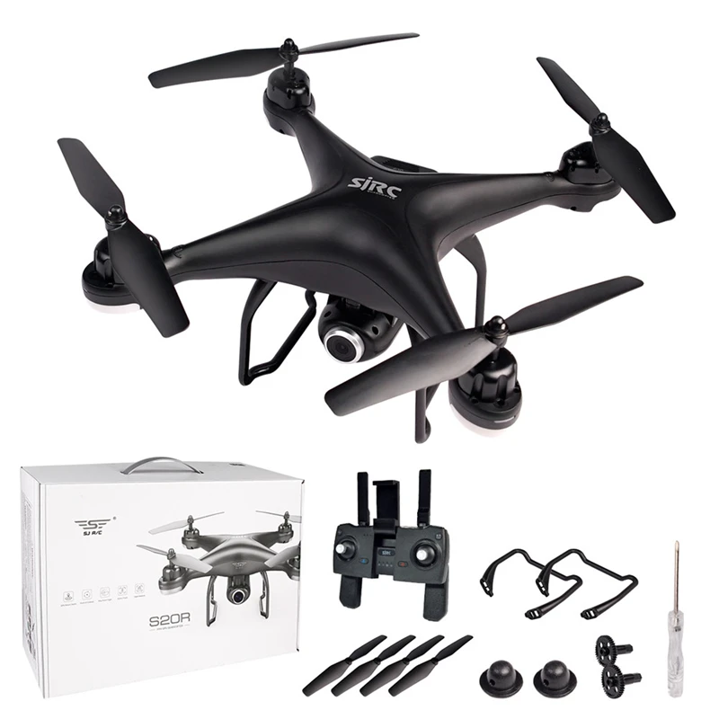 Квадрокоптер SJRC S20 PRO WIFI FPV двойной GPS 4K широкоугольная камера режим VR динамическое