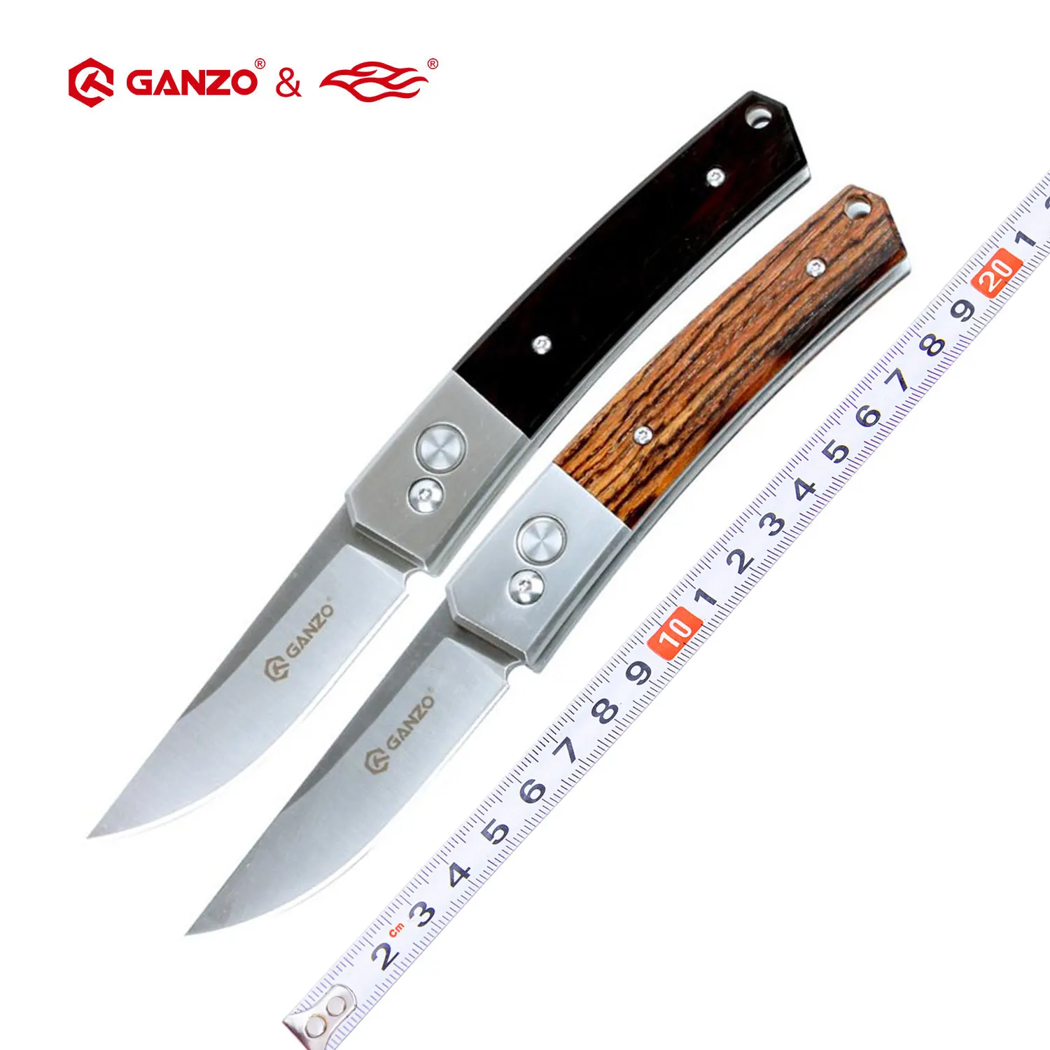 Складной нож Ganzo G7361 440C с деревянной ручкой 58 60HRC карманный тактический Клинок для