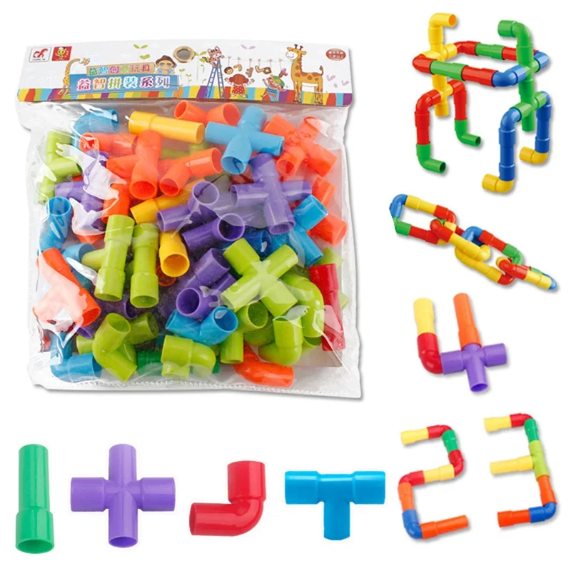 Детский конструктор водопроводная труба разноцветный|Блочные конструкторы| |