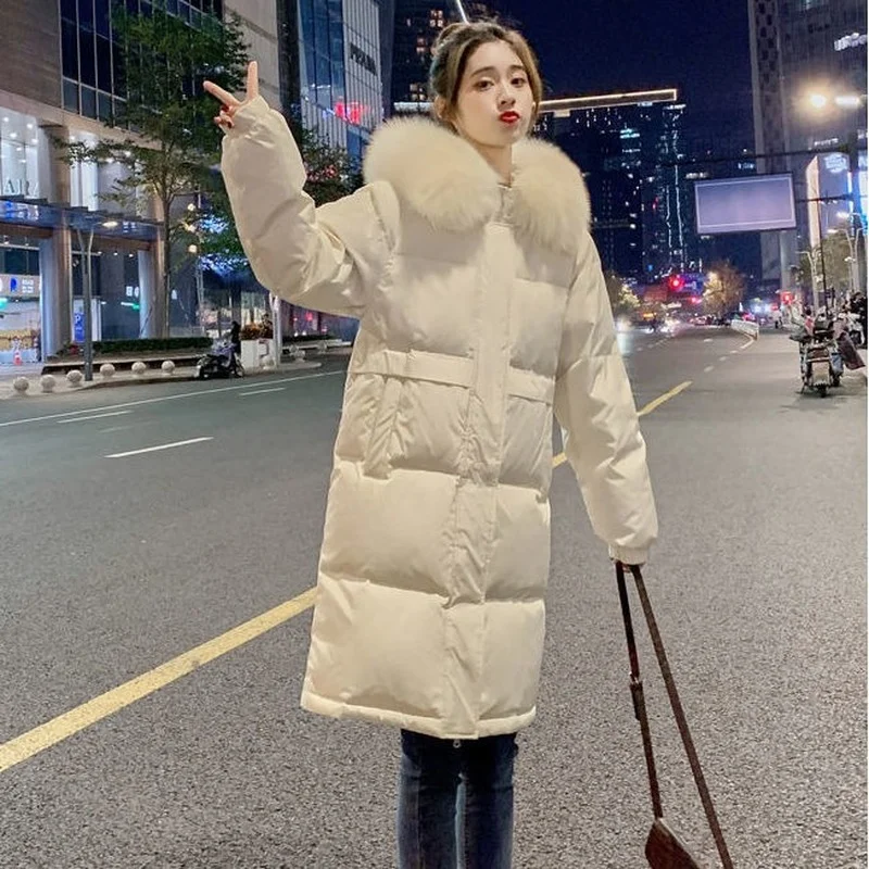 Clothing for Winter Jacket Women  Bubble Coat Long The New Korean Version Cotton Loose Thicken