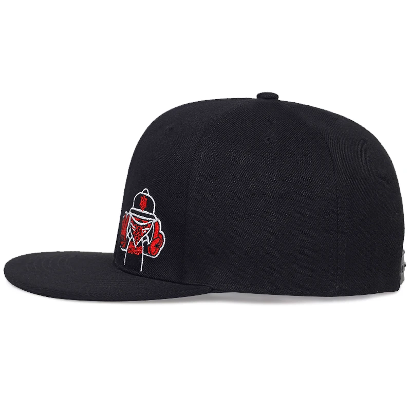 Бейсболка в стиле хип хоп с вышивкой жестами|Мужские бейсболки| |