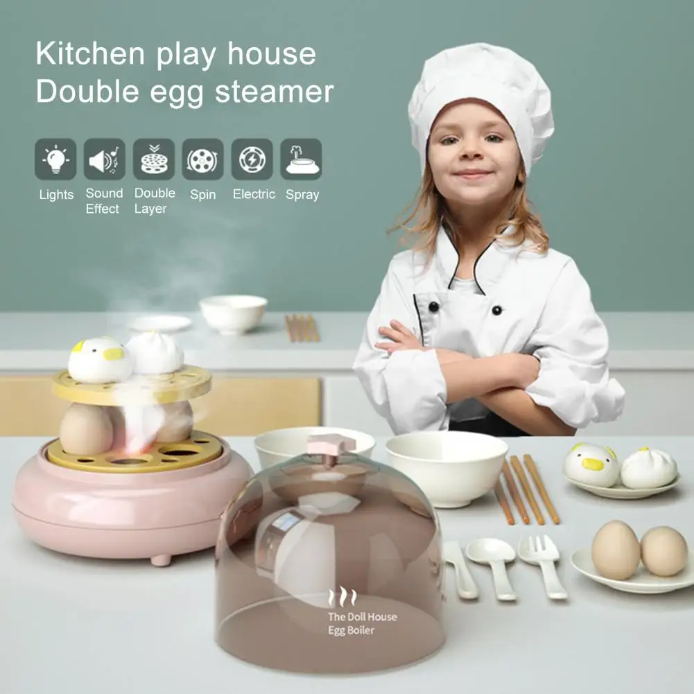 

Role Play Hardboiled Egg Maker Toy Household Accessory Parent-child Communication Useful Kids Egg Cooking Steamer Toy
