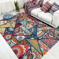 ethnic style bohemian geometric color mosaic bedroom living room kitchen bedside carpet door cushioncustom size