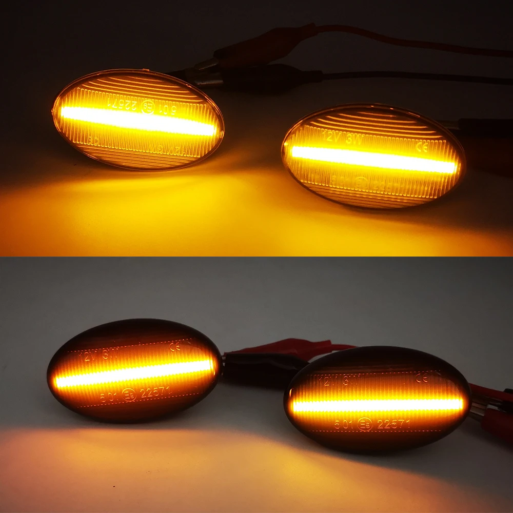 

2PCS For Mercedes Benz Smart W450 W452 A-Class W168 Vito W639 W447 W415 LED Car Side Marker Lights Repeater Signal Lights