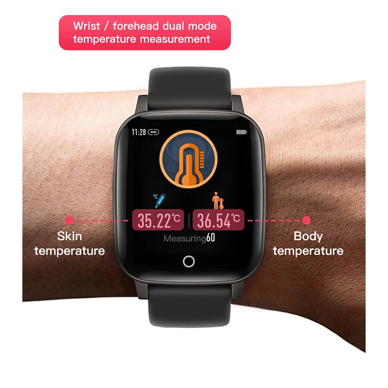 Смарт часы для мужчин и женщин с монитором кровяного давления пульса кислорода в