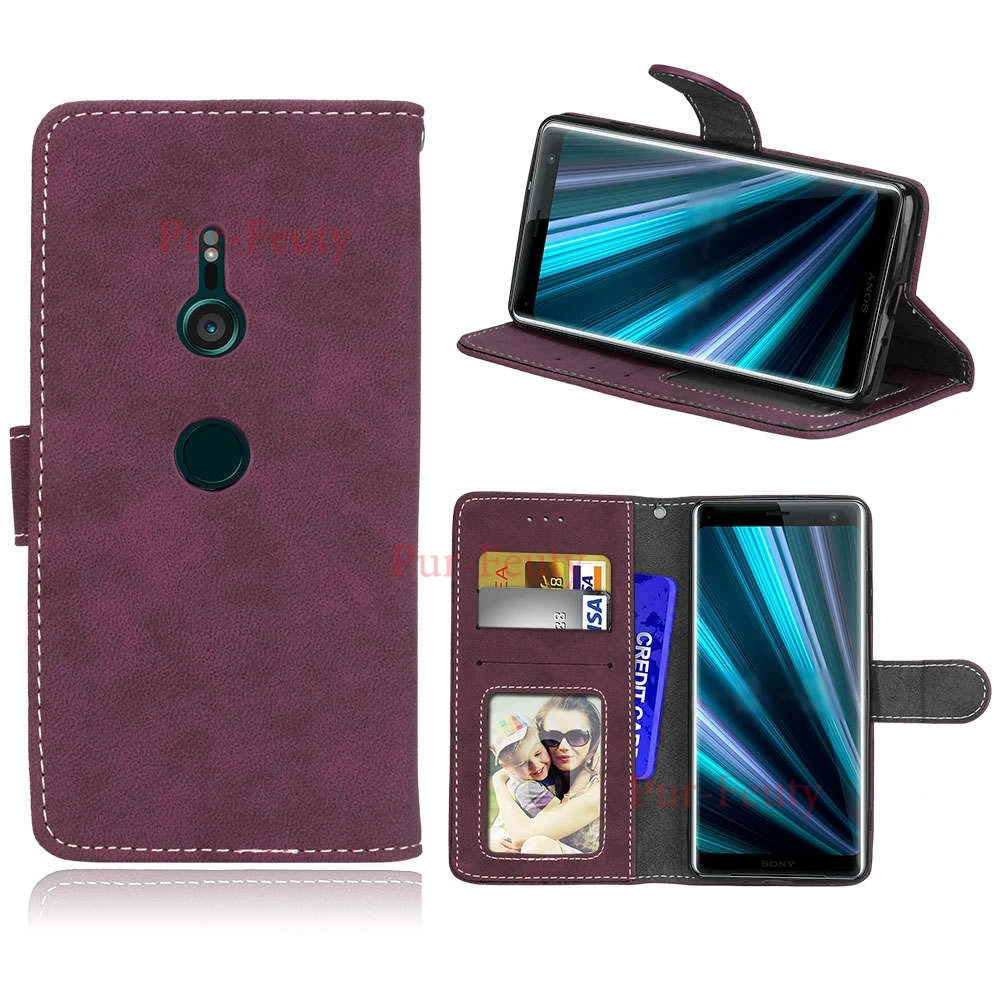 Чехол с откидной фоторамкой для SONY Xperia XZ3 H8416 H9436 H9493 кожаный чехол бумажник