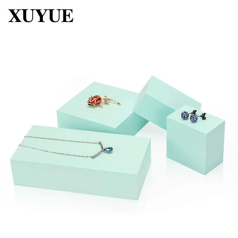 Bracelet earring holder jewellery jewelry display stand factory direct sale dark green paint shooting prop set jewelry box