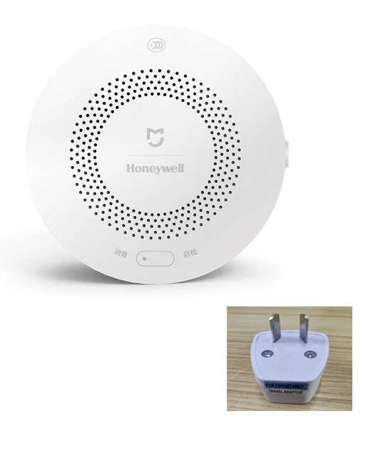 Add AU Plug Xiaomi газовый датчик сигнализации Honeywell детектор дыма мониторинг пожарной защиты потолок и стены легко установить приложение Mijia дистанционное управление - Цвет: Add AU Plug