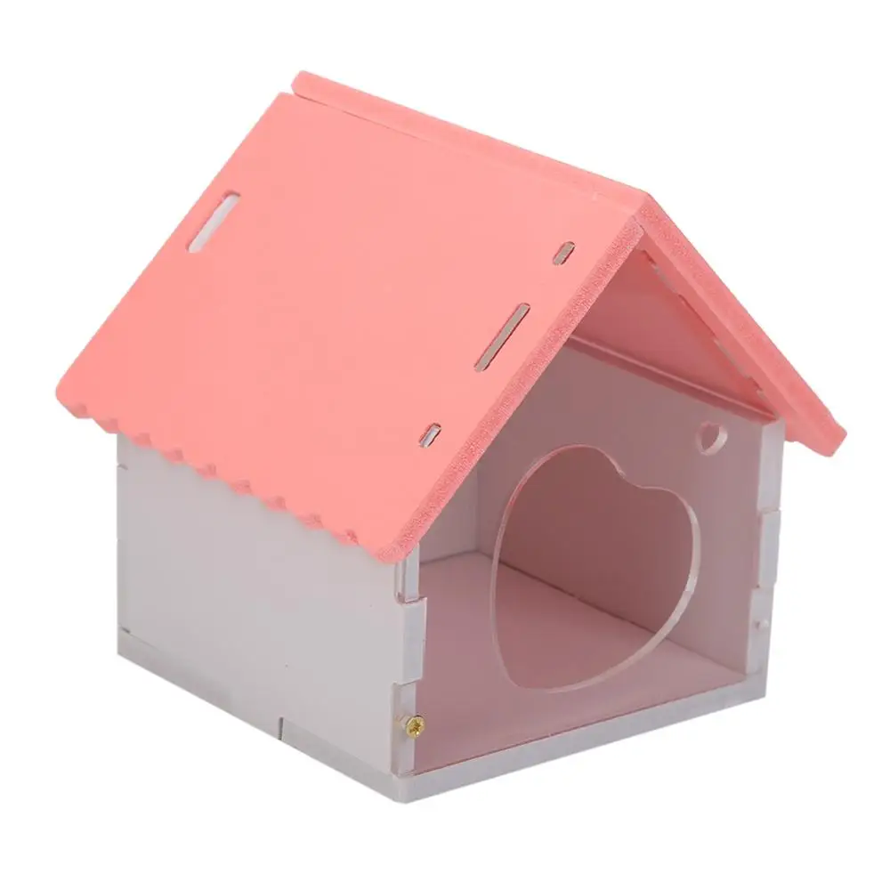15.5 x 15 x 13 cm Милые клетки для маленьких животных, кролик, хомяк, дом, однослойный скейтборд, спиннинговое колесо, хомяк, мышка, клетка для домашних животных, дом - Цвет: 15.5 x 15 x 13 cm