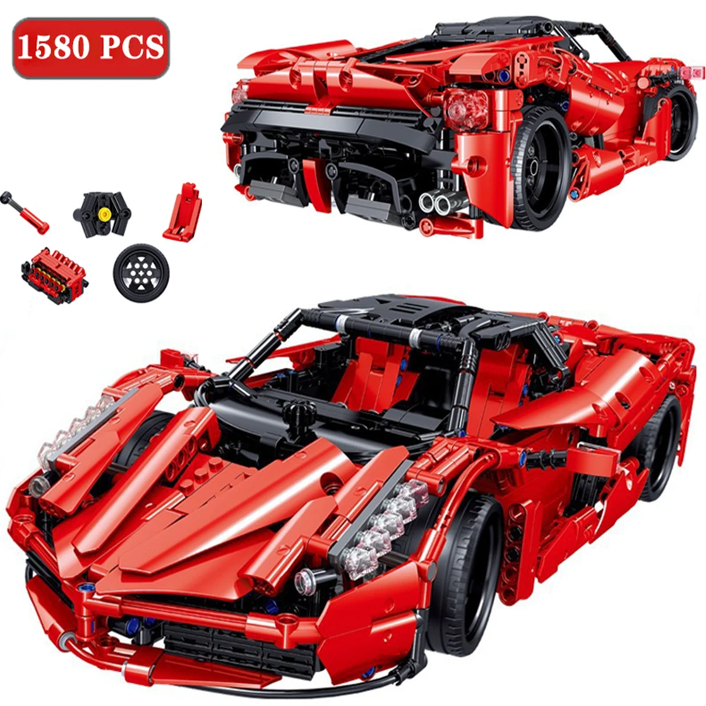 

1580 шт. город строительные блоки высокотехнологичного автомобиля кирпичи Скорость Racer Супер гоночный автомобиль спортивный автомобиль детс...