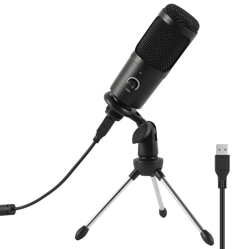 

Streaming USB Microphone Metal Condenser Microphones for Laptop Computer Recording Studio Streaming Karaoke Youtube Mic Stand