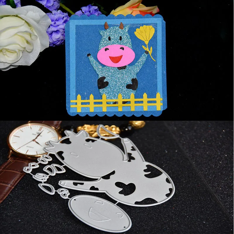 Рождество девушка/свинья металлические штампы DIY Скрапбукинг тиснение вырезание