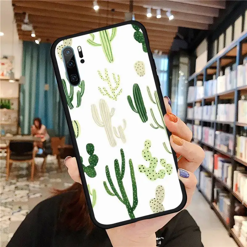 

Cactus Flower Leaf Phone Case For Huawei Honor 7C 7A 8X 8A 9 10 10i Lite 20 NOVA 3i 3e