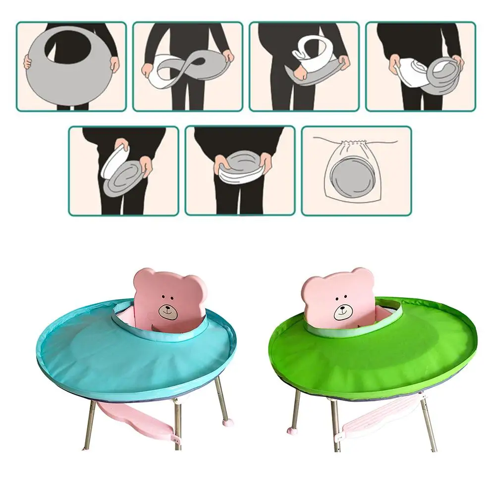 Детская салфетка под приборы зеленая ткань детский обеденный лоток против пятен