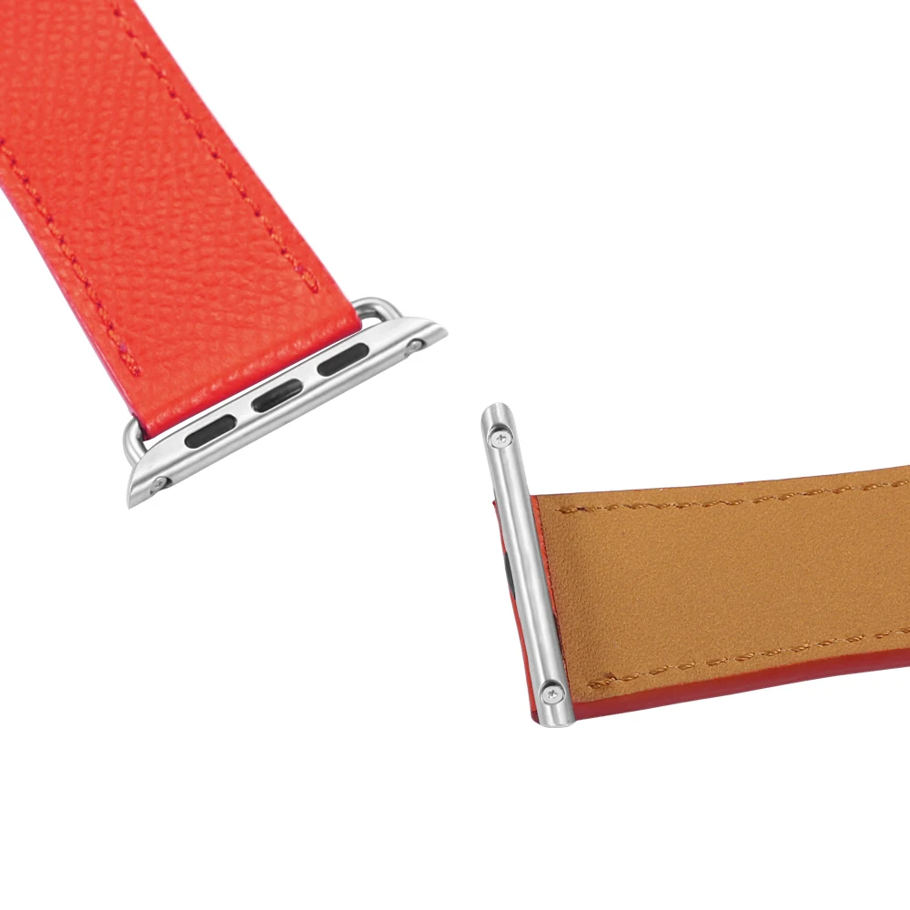 iStrap Genuine Leather Vintage Loop Strap for Apple Watch Band Iwatch 3/2/1 Replacement Bracelet