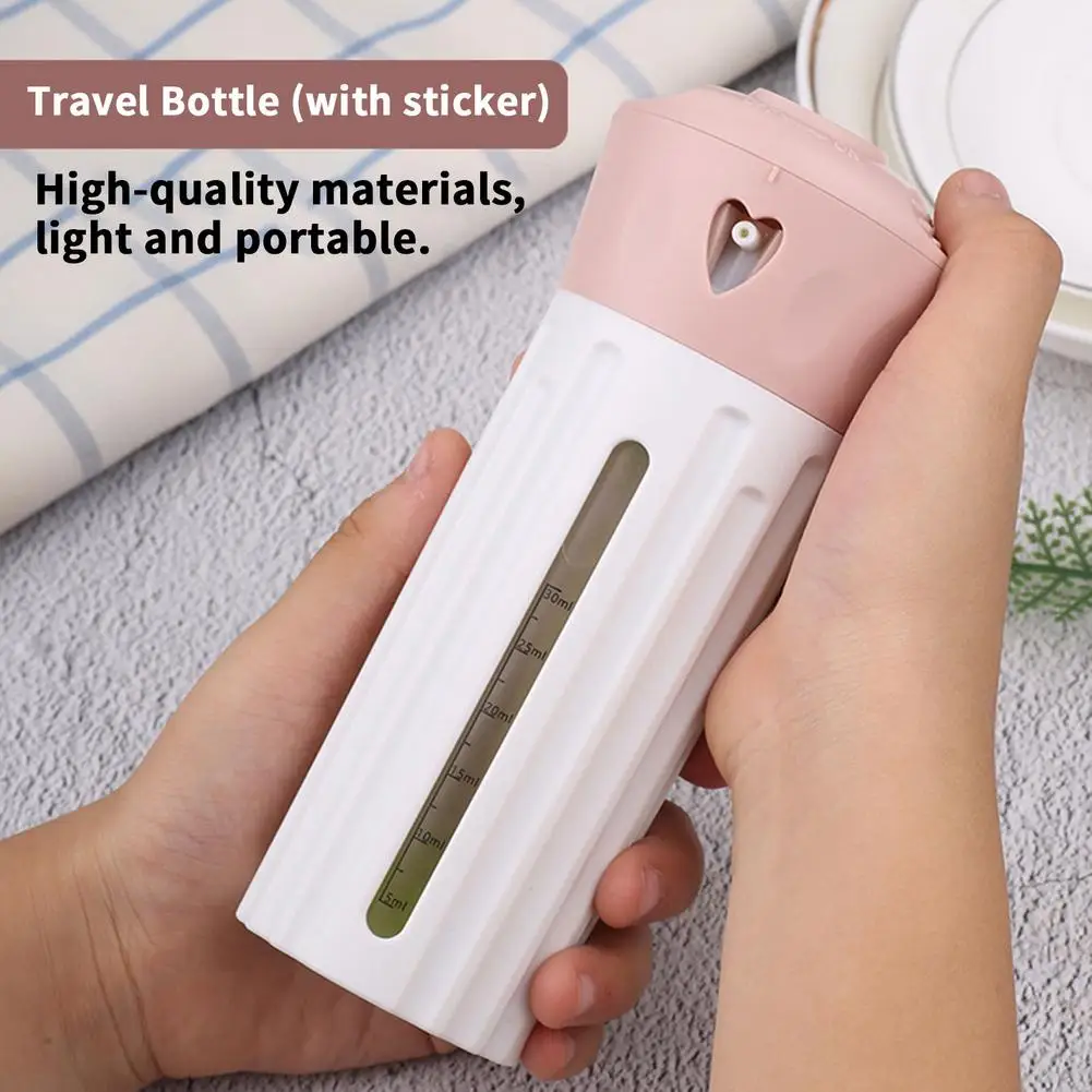 

50ml Cosmetic Travel Size Bottle Toiletry Containers Shampoo Soap Lotion Shower Creams Refillable Bottle Portable Spray Plane