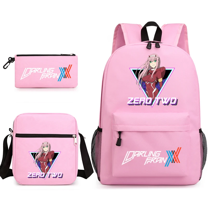 Холщовый Рюкзак zero two3 для детей популярные школьные ранцы мальчиков и девочек