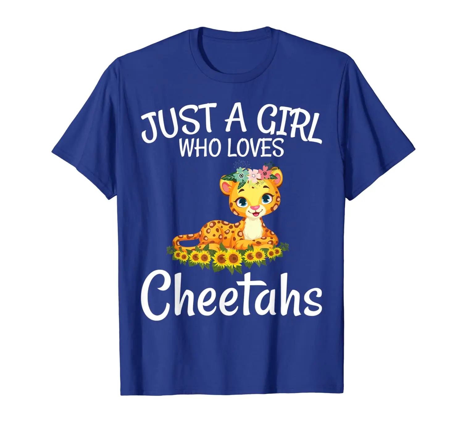 

Just A Girl Who Loves Cheetahs T-Shirt Gift for Girls