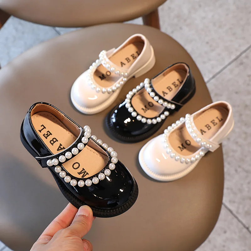 

Girls' Princess Shoes 2021 Autumn New Korean Stylish Soft Children Non Slip Sweet Baby Leather Round Toe Shoes Mary Janes 3-12Y