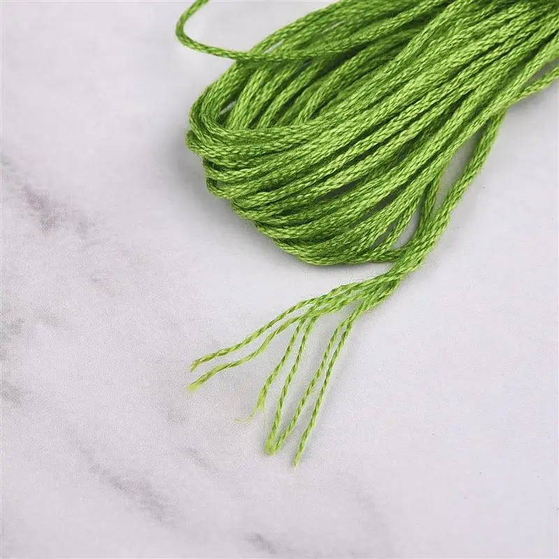 Нитки для вышивания 8 цветов Набор градиентной вышивки крестиком хлопковые мотки