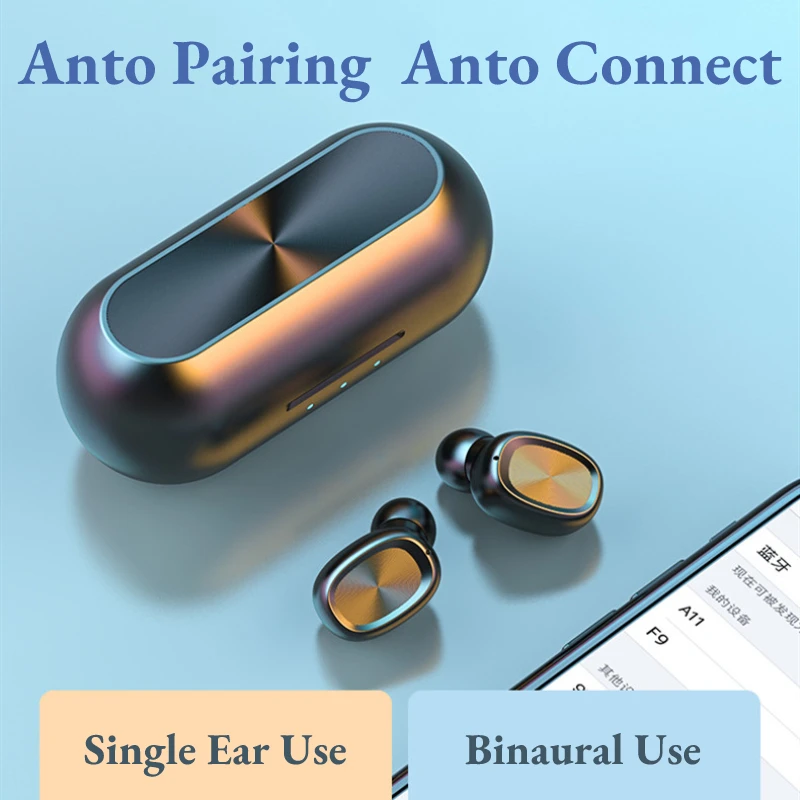 TWS стереонаушники B5 с поддержкой Bluetooth 5 0 и ЖК дисплеем|Наушники гарнитуры| |