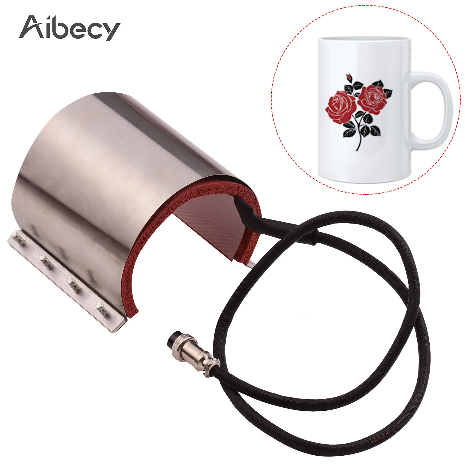Нагревательное крепление Aibecy для термопресса 9 унций (12*19 см)| |