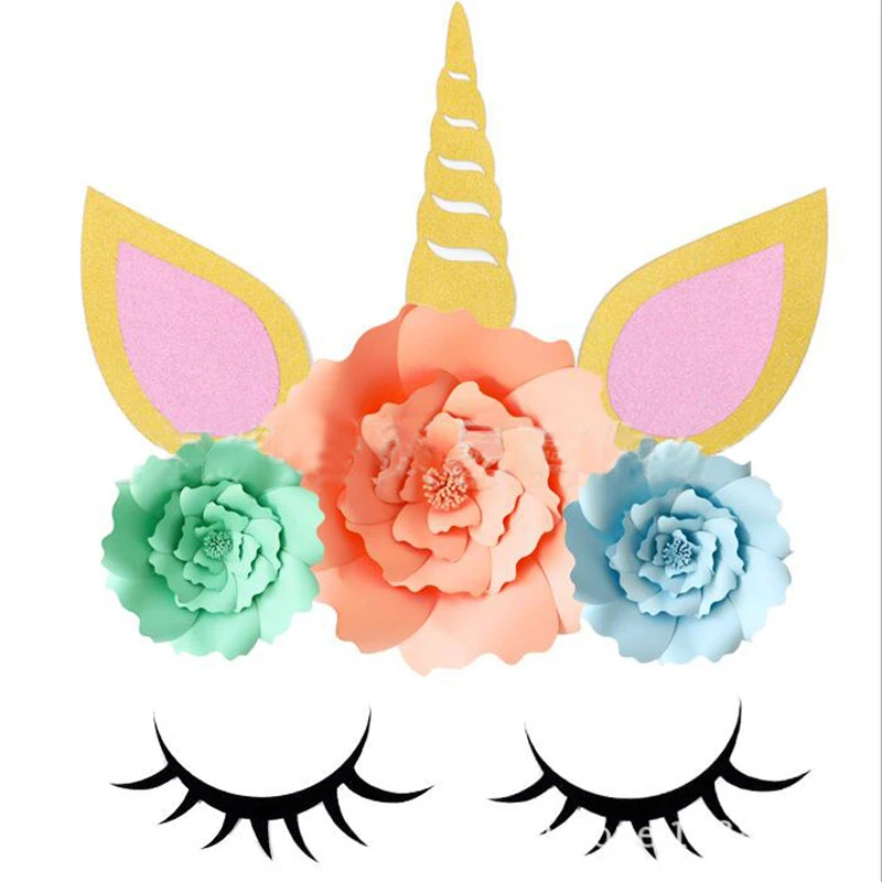 123 рог единорога для вечерние ресницы уши детей украшение вечеринки на день