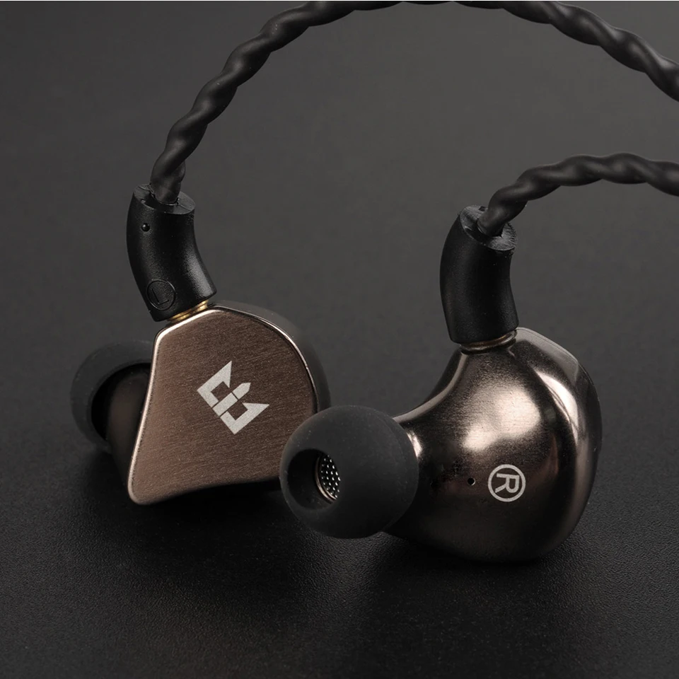 Три I4 в ухо проводные наушники 1BA + 1DD гибридные HIFI бас вкладыши DJ Металл Auricolare