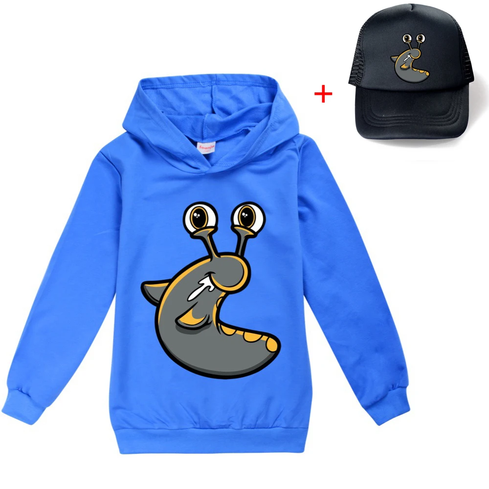 SLOGOMAN HOODY Fashion Trends Boy Hooded Bottoming Shirt Large Children's Spring and Autumn Models Girl Long-sleeved T-shirt |