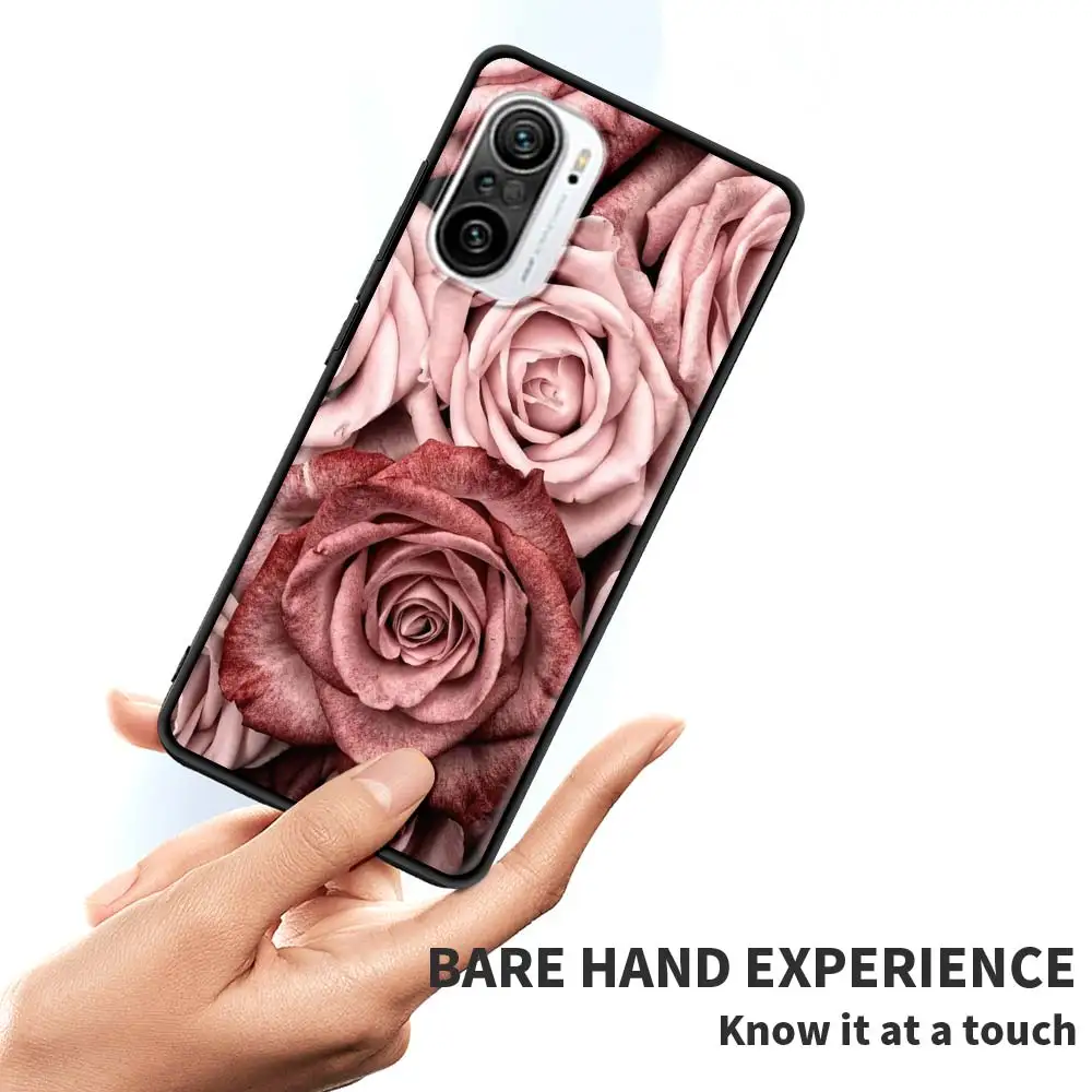 

Red Pink Gold Rose Tpu Phone Case for Xiaomi Redmi Note 9S K40 8 9 8T 9T 7 9C 9A 7A 6A 8A K30 Pro Soft Silicone Cover