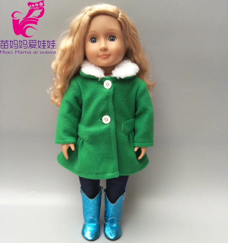18 дюймовая кукла для девочек розовая Талия пальто колготки 40 см новорожденных