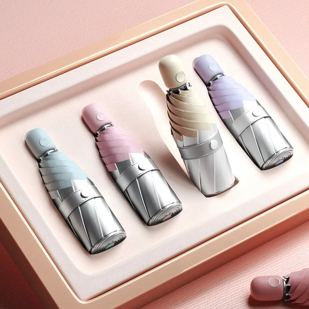 Складной уличный зонтик Портативный автоматическая защита от солнца мини