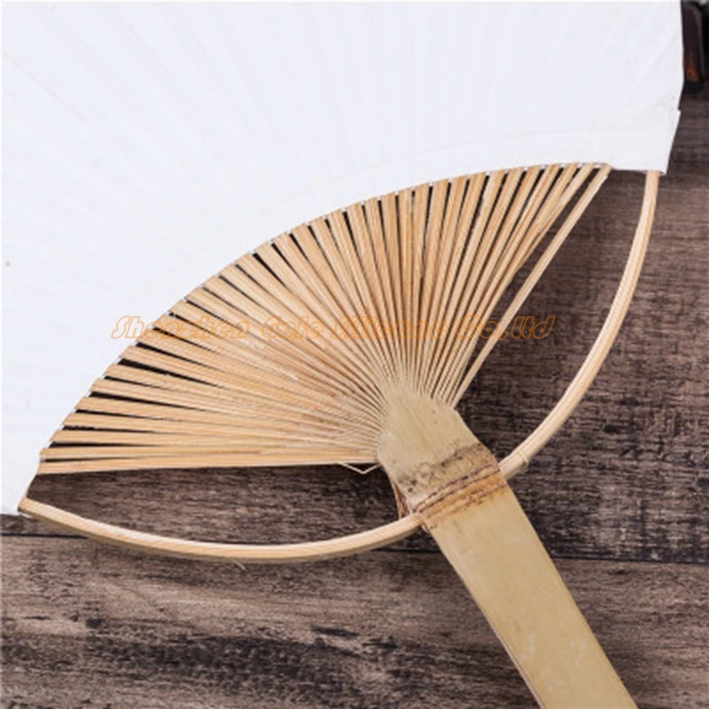 500pcs Customized Chic Paper Hand Fans with Bamboo Frame and Handle Wedding Party Favors Gifts Paddle Fan Spanish | Дом и сад