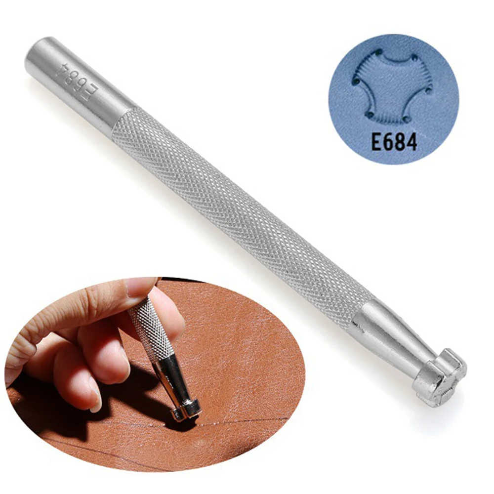 

Stainless Steel Putch Stamp Set 6 PCS Leather Craft Stamps Stamping Tool for Jewelry Clay Wood B2Cshop
