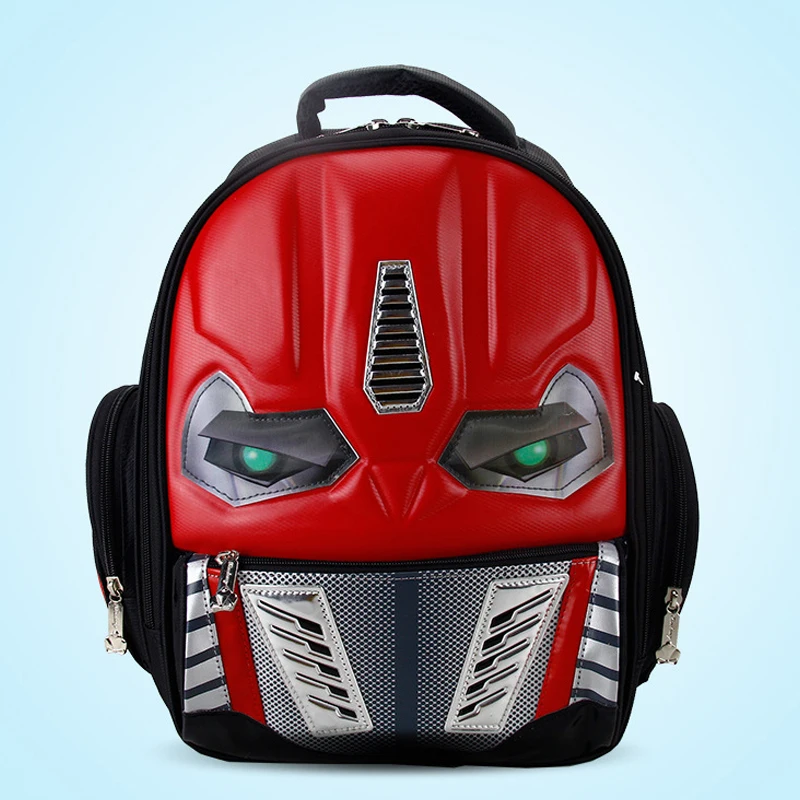 Рождественский подарок 2018 Водонепроницаемый 3D мультяшный робот школьные ранцы