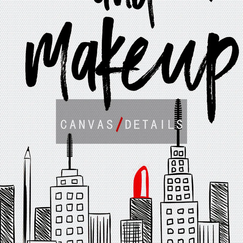 Постер для макияжа Картина на холсте с пробуждением Нью-Йорк Художественная