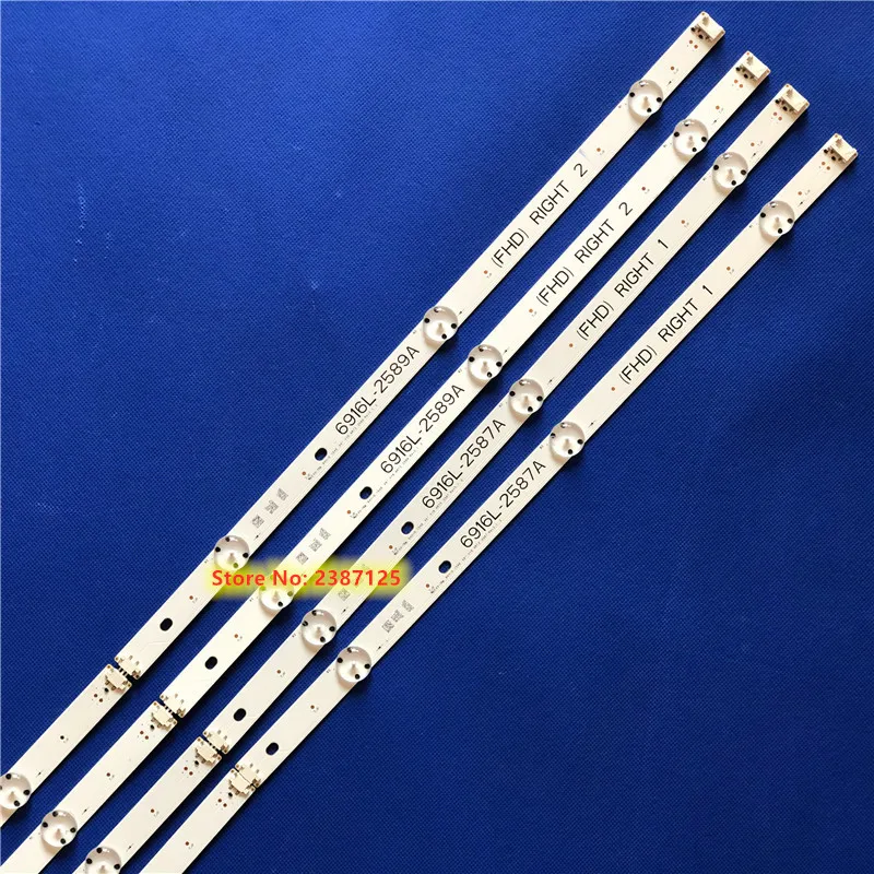 8 шт./компл. светодиодный подсветка полосы для 6916L-2586A 6916L-2587A 6916L-2588A 6916L-2589A LC490DUE FJ M1 49LH604V
