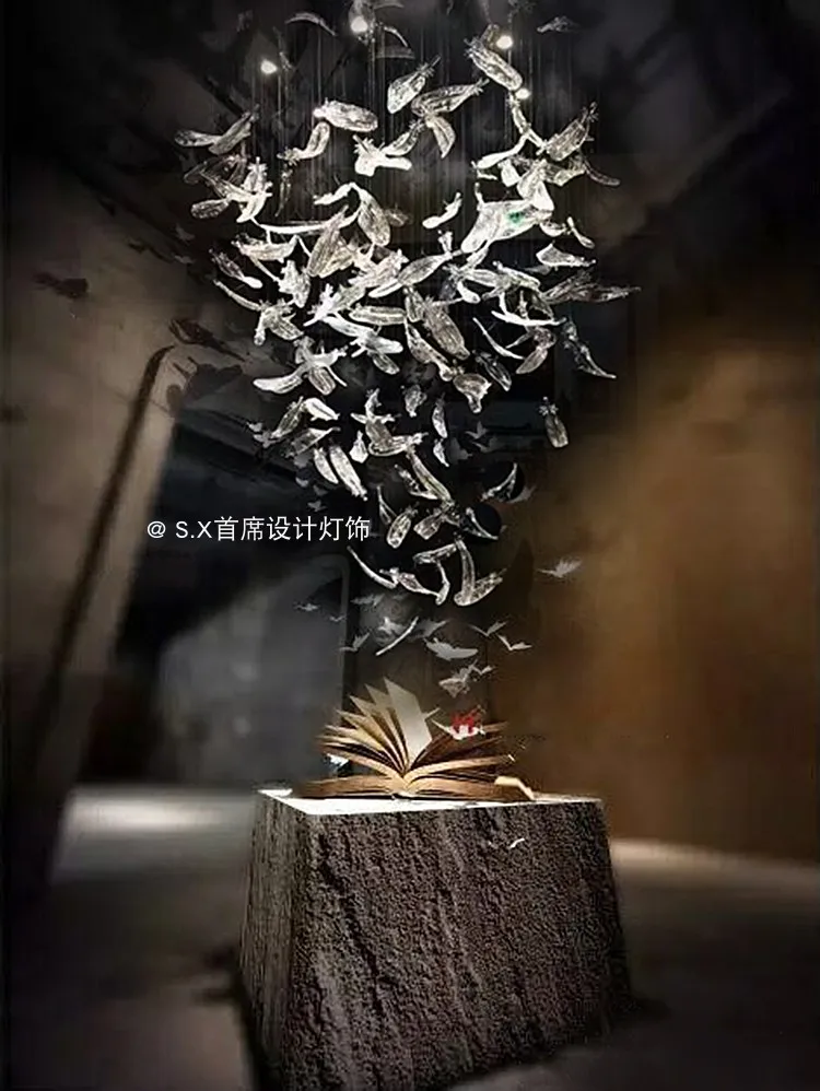 Постмодерническая люстра в скандинавском стиле простая современная лампа со