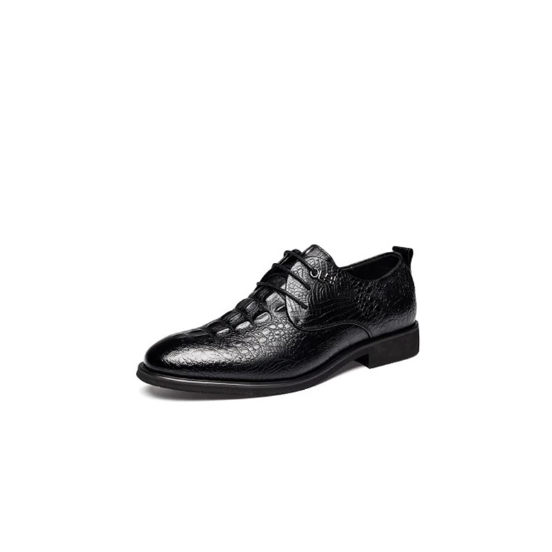 Мужские классические туфли Goodyear черные оксфорды из натуральной кожи обувь для