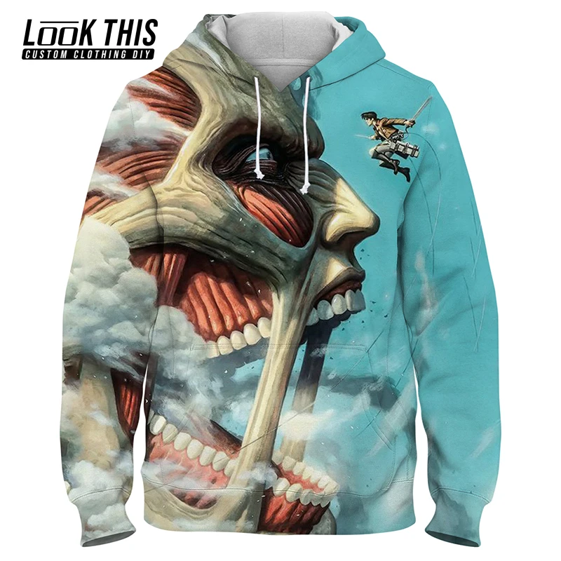 

Attack on Titan 3D Womens Hoody Sweatshirt Harajuku Streetwear Hoodies Sweatshirts Women Girls Casual Long Sleeve Pullover Tops