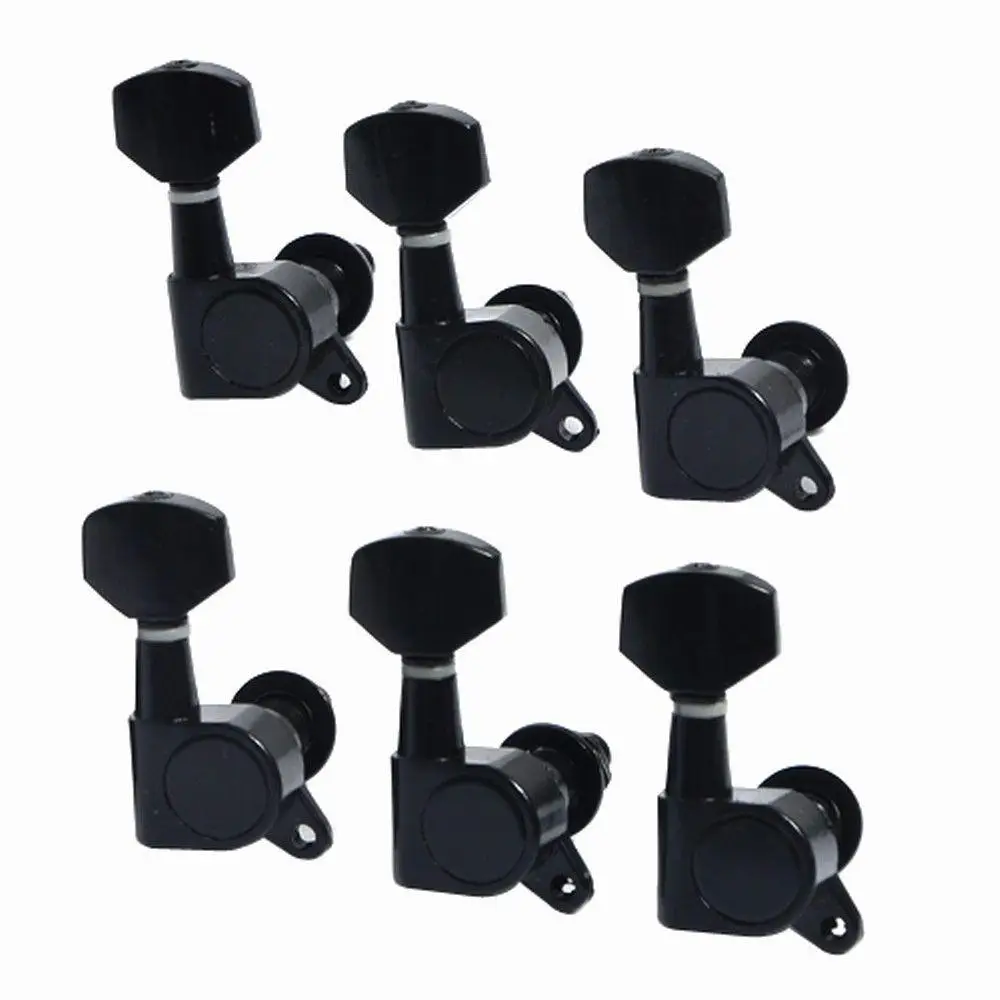 

Chrome Electric Parts Guitar Tuning Pegs Tuning Peg Durable 3R3L Round Head Tuners Keys Inline Tuner Right Hand