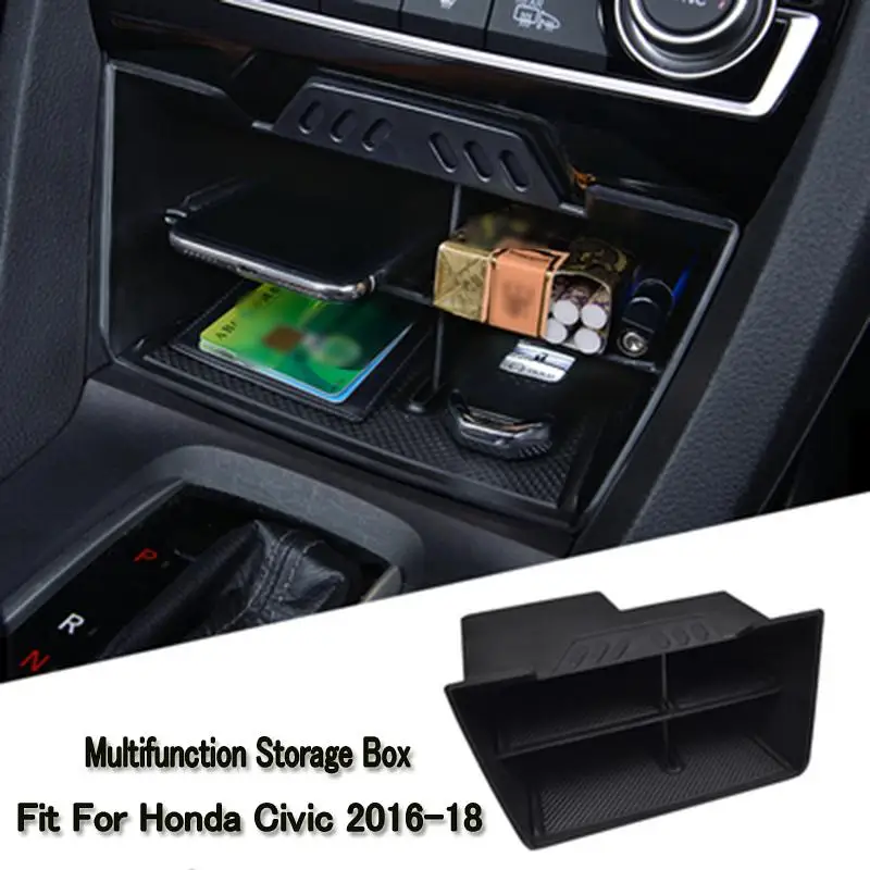 Ящик для хранения аксессуаров автомобильная консоль Honda Civic 2016 2018