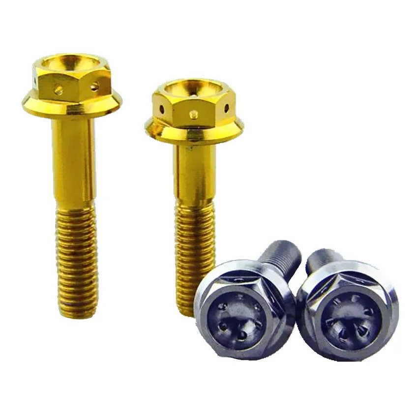 

Titanium Bolt for Motorcycle Motor Bike Modified M8 x35/40mm Hexagon Flange Head Ti Bolts Titanium Screws Ti Fastener 1 piece