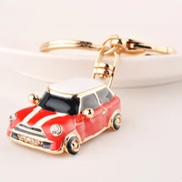 vintage exquisite beetle car ornaments metal crystal keychain key ring holder bag pendant trinket classical keyring men gift