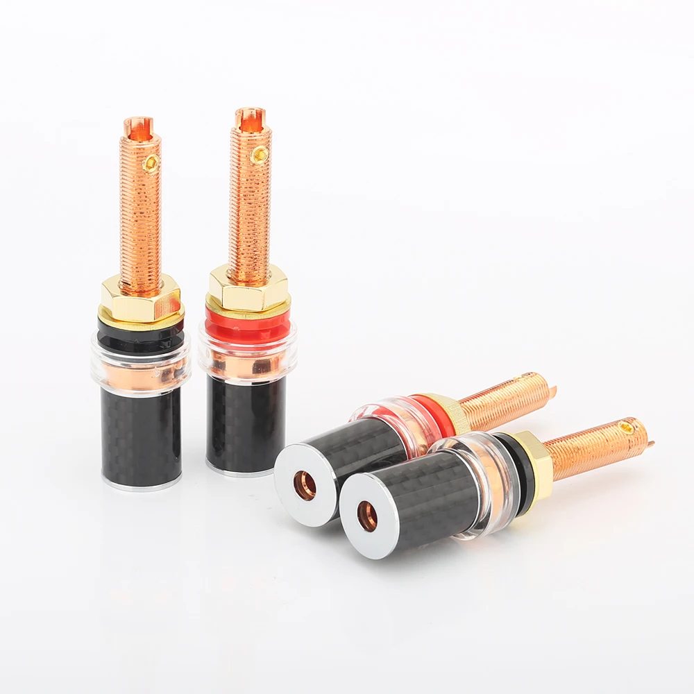 Высококачественная красная медная колонка из углеродного волокна с покрытием