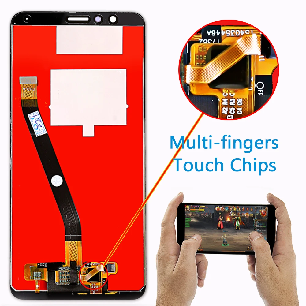 Vancca ЖК дисплея для Huawei Honor 7X BND L21 L22 L24 Mate SE сенсорный экран дигитайзер сборки рамка