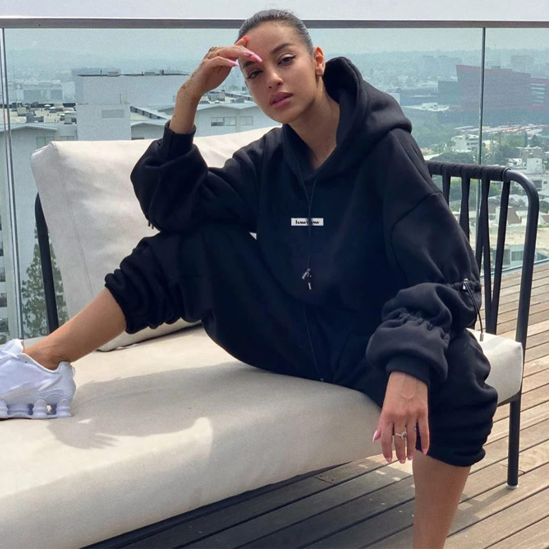 Женская модная Толстовка с длинным рукавом Женский Стильный укороченный топ для