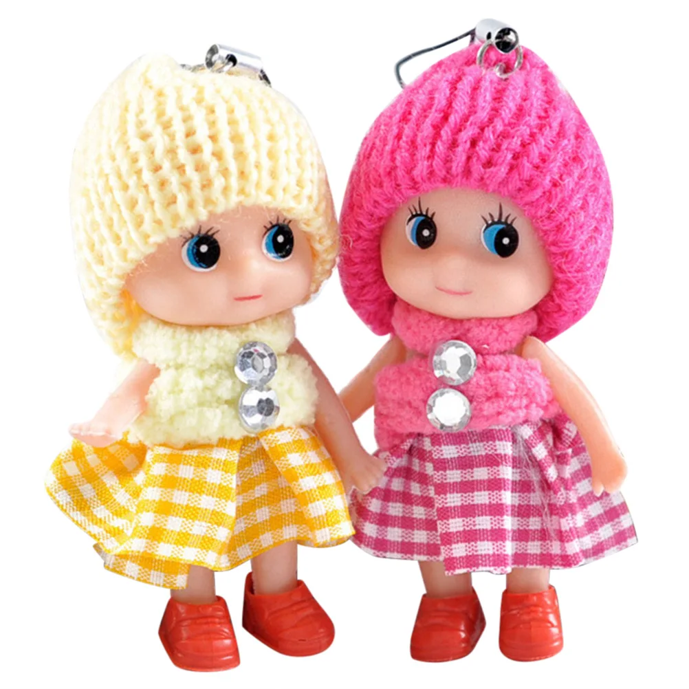 Миниатюрные куклы случайного цвета 2 шт. детские игрушки мягкие интерактивные