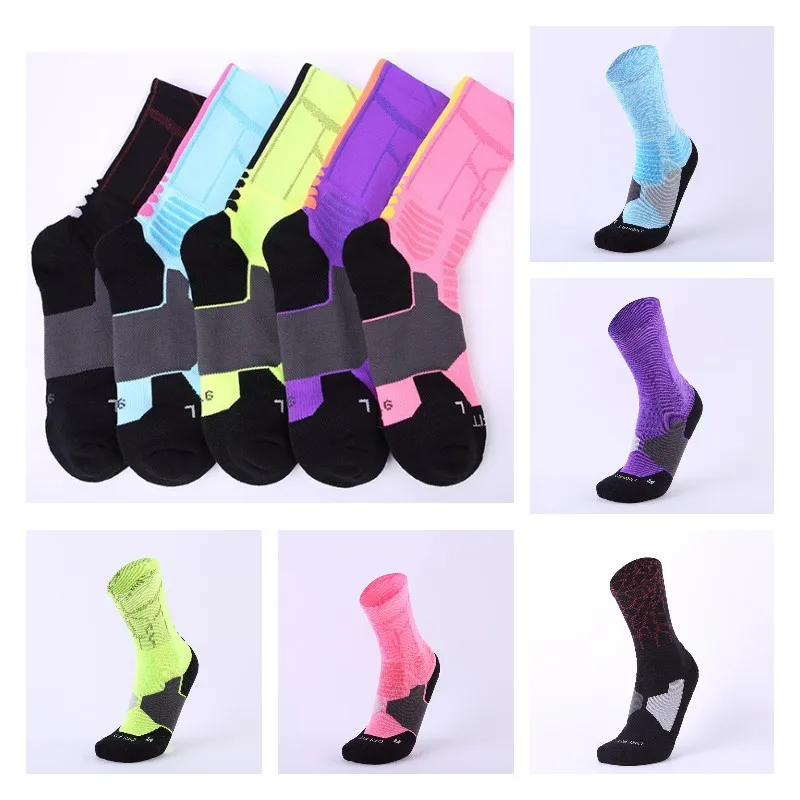 Профессиональные баскетбольные носки элитные толстые спортивные Нескользящие