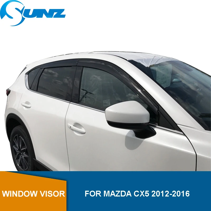 Черный боковой оконный дверной козырек для Mazda CX 5 2013 2014 2015 2016 ветрозащитные Щитки